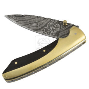 Couteau pliant en acier Damas DD-FK-510, couteau de poche EDC très vendu pour le camping, la randonnée, la chasse et les activités de plein air - Product Image 1
