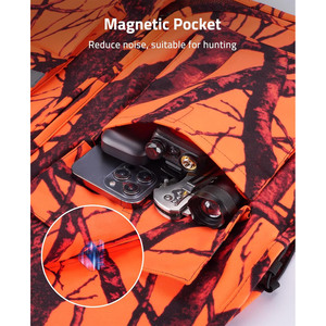 Chaleco de Caza Naranja para Hombre, Ajustable, de Alta Visibilidad, con Múltiples Bolsillos, Chaleco de Caza para Exteriores, Fabricado por Imra Impex - Product Image 6