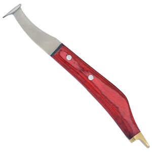 Cuchillo para Pezuñas de Nuevo Diseño, Bajo MOQ, Mango de Madera, Hoja de Acero Inoxidable, Cuchillo para Recortar Pezuñas para Caballos, Ganado, Ovejas y Cabras - Product Image 1