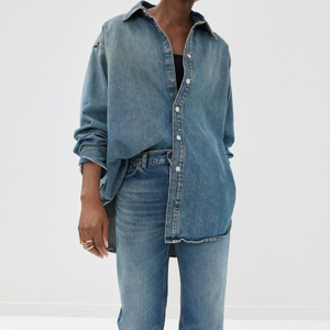 Ensembles en jean personnalisables pour femmes, styles imprimés en sergé uni délavé, options jupe et pantalon, collection été régulière - Product Image 3