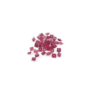 Rubis naturels de Bangkok, carrés calibrés de 5 mm, pierres précieuses de rubis naturelles facettées, prêtes à l'emploi pour la fabrication de bijoux - Product Image 4