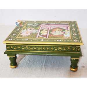 Único indio pintado madera Bajot decorativo decoración del hogar artículo - Product Image 4