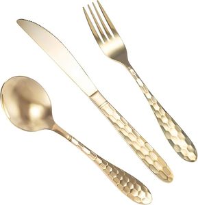 Juego de Cubiertos Metálicos Elegantes de Diseño Moderno con Colección Completa de Cubiertos Plateados para el Hogar, Restaurantes y Servicios de Buffet - Product Image 3
