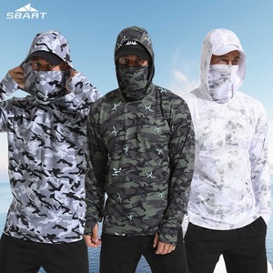Camisetas de Pesca Ligeras con Diseños Personalizados, Transpirables, de Secado Rápido, Protección UV UPF50+, Sudadera con Capucha de Manga Larga para Pesca - Product Image 1