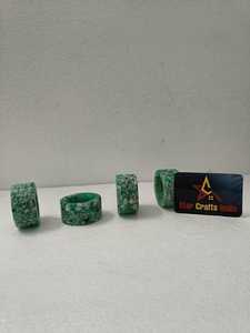 Premium Quality Classic Style Eco-Friendly Durable Napkin Rings Natural Stone Embedded <b>Epoxy</b> Resin Wedding <b>Table</b> Napkin Ring - Product Image 5