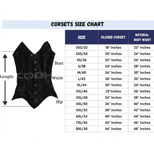 Corsé de vinilo brillante de PVC negro con textura de cocodrilo, corsé gótico con cuello en V y cintura ceñida para mujer - Product Image 6