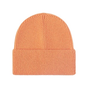 หมวกบีนนี่สุดหรูใส่ได้ทั้งชายและหญิงหมวกถักไหมพรมขนแกะหนาอบอุ่นทันสมัยสำหรับฤดูหนาวถักแบบแบนทุกวัน - Product Image 5