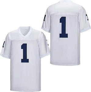 Camiseta de fútbol para hombre con número llamativo en la parte delantera, trasera y mangas, top deportivo de malla atlética para uso casual, camiseta de fútbol. - Product Image 1
