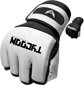 Gants de MMA de style le plus récent pour la boxe, haute qualité, service OEM, gants demi-doigts en cuir, fabrication professionnelle. - Product Image 1