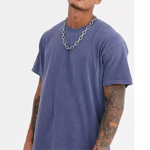 Men's High Quality 100% Cotton O-Neck T-Shirt Custom Logo Printed Solid Breathable Eco-Friendly 220g Oversized Short Sleeve - Product Image 2