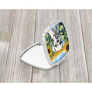 Femmes Compact Tournesols Décoratif Voyage Maquillage Miroir Boxer Pliant Poche Miroir Cadeau pour Filles - Product Image 2