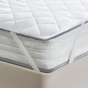 High Performance 4 Corner Elastic Mattress Protector Smooth Knitted Quilted Surface 400TC Waterproof Barrier Secure Elastic Fit - Product Image 5
