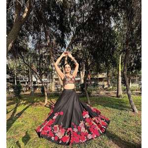 Designer Women's Lehenga Choli Set with Embroidery and <b>Sequins</b> Work - Product Image 6