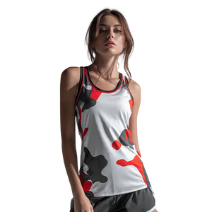 Summer Lightweight Workout Sublimated Vest Men 100% Polyester Football Training <b>Singlet</b> Tops Camo Sublimation <b>Running</b> Tops Men - Product Image 5