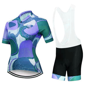 Conjuntos de Ropa de Ciclismo para Mujer de Último Diseño, Sublimados, Ecológicos, Personalizados, de Secado Rápido, Transpirables, Jersey de Ciclismo de Manga Corta - Product Image 4