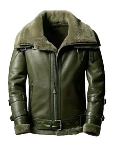 <b>Mens</b> Jayvion RAF Bomber <b>Shearling</b> Leather <b>Jacket</b> - Product Image 2