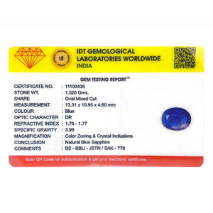 Certified Natural Blue Sapphire 7.6 Carat Loose Gemstone Brilliant Cut for Fine Jewelry - Product Image 4