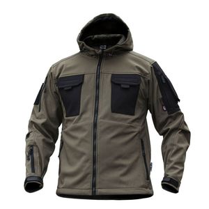 Chaquetas de Forro Polar para Hombre, Estilo Bomber, con Capucha y Cierre de Cremallera, Ligeras y Transpirables, para Invierno, Moda Urbana, Venta al Por Mayor - Product Image 4