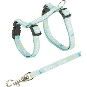 Junior <b>Kitten</b> <b>Harness</b> with Leash 21-33 Cm/8 mm 1.20 m Kitty Cat Motifs Pet <b>Harnesses</b> - Product Image 4