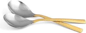 Juego de Cucharas para Arroz de Acero Inoxidable y Cobre, Diseño Clásico, Ecológico, con Logotipo Personalizado, para Hogar y Restaurante, Venta al Por Mayor - Product Image 5