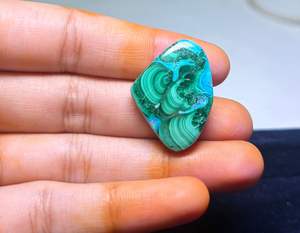 Wholesale Price Natural Chrysocolla <b>Malachite</b> Gemstone High Quality Oval Cut Jewelry Making Green MIX Size - Product Image 1