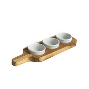 Bandeja de Servir Minimalista de Madera, Forma Rectangular, Diseño Sólido, Duradera, Apta para Lavavajillas, Decoración de Mesa para Cocina - Product Image 3
