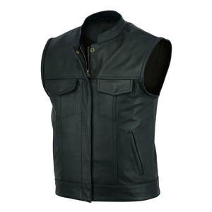 Chaleco de carreras de motos personalizado de cuero de grano superior Ropa deportiva de alta calidad para Club Riding Low MOQ - Product Image 2