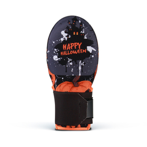 Work N Shine Happy Halloween Baseball Sliding Mitt Orange Non-Woven Fabric Adjustable Palm Protection Lightweight Softball - Product Image 2