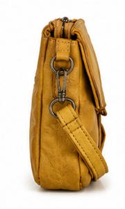 Handmade Genuine Leather Vintage Bohemian Messenger Bag for Women Spring Fashion Crossbody <b>Shoulder</b> with Adjustable <b>Strap</b> - Product Image 4