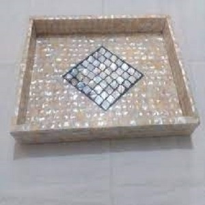 Bandeja de servicio de ratán hecha a mano de alta calidad con incrustaciones de nácar, variedad de platos decorativos de panadería de Ramadán - Product Image 2