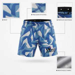 Men 100% Polyester Double <b>Layer</b> Gym Canvas Shorts Custom Graphic Sublimation Comfort <b>Mid</b> Drawstring Waistband Quick Dry - Product Image 5
