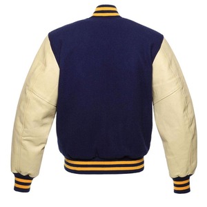 Chaqueta Varsity para Hombre de Último Diseño y Alta Calidad con Cuello Alto, Colores y Servicio de Logotipo Personalizables - Product Image 4
