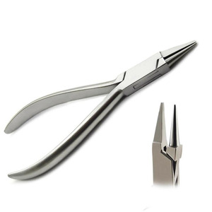 Pince manuelle orthodontique pour fils légers, plie-fils, pince à bec d'oiseau, pour la formation d'anneaux, en acier inoxydable, instruments orthodontiques - Product Image 1