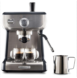 Nouvelle machine à café électrique commerciale originale, portable, semi-automatique, mini machine à expresso avec moulin à café - Product Image 5
