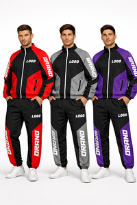 Survêtement coupe-vent unisexe streetwear avec logo personnalisé, léger et respirant, design uni pour la saison printanière - Product Image 2