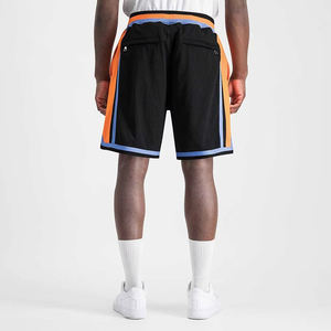 Pantalones Cortos de Malla Personalizables para Hombre, los Más Vendidos, con 4 Bolsillos, Estilo Bloques de Color, Cintura Acanalada a Rayas, Transpirables, para Baloncesto y Uniformes de Equipo - Product Image 2