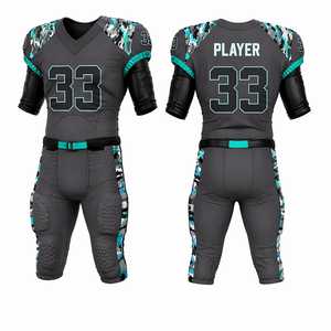 Conjunto de Uniforme de Fútbol Americano Más Vendido, Diseño Personalizado, Pantalones y Camiseta de Tela Transpirable, Ropa Deportiva para Entrenamiento y Juego, Fabricante - Product Image 1