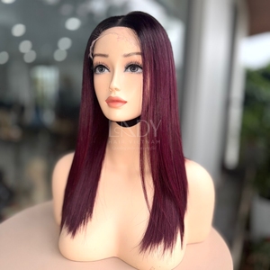 Pelucas Hermosas de la Más Alta Calidad, Cabello Humano Real 100% Vietnamita, Liso Natural, Color Personalizable, Peluca con Cierre - Product Image 1