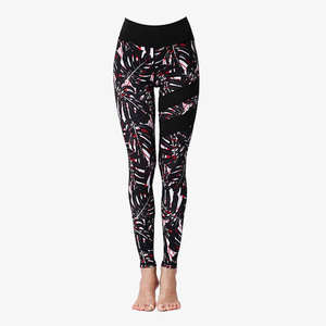 Ensemble de yoga tendance pour femme, imprimé par transfert thermique, 2 pièces, respirant, grandes tailles, pour la gym et le fitness, logo personnalisé sur le devant - Product Image 5