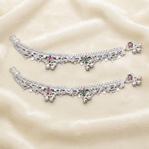 DIVYORO LAYERED ENAMEL GHUNGROO PAYAL - Product Image 2