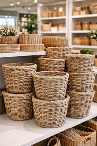 Canne plate en rotin naturel blanc écologique pour la fabrication de paniers et le soutien des plantes de jardin - Product Image 2