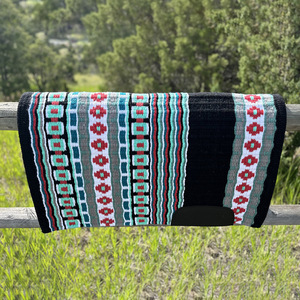 Manta de lana premium para silla de montar western, hecha a mano, para carreras de barriles, equitación de sendero y trabajo en el rancho - Product Image 2
