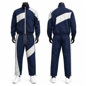 2 Piece Zipper <b>Jacket</b> and Trouser Set Polyester/Nylon Printed Breathable Windbreaker Tracksuit Heavyweight Drop Shoulder Unisex - Product Image 1