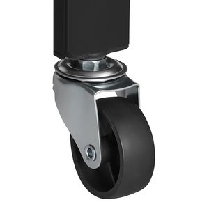 Estantería de Almacenamiento Plegable de 4 Niveles, 36 W x 21 D x 60 H Pulgadas, No Requiere Ensamblaje, Estantería Metálica Plegable con 5 Ruedas para Garajes - Product Image 5