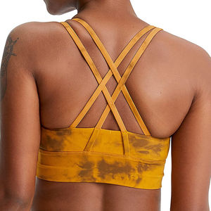 Sujetador deportivo de alto rendimiento para mujer con logo frontal, para gimnasio, entrenamiento físico, de secado rápido, mejor diseño, alta elasticidad. - Product Image 6