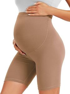 Shorts de yoga et de fitness de qualité supérieure en nylon sans couture, coupe ajustée, compressifs, extensibles, respirants, pour la maternité - Product Image 5