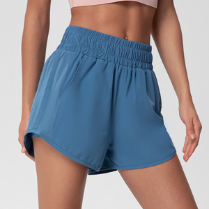 Shorts Deportivos de Cintura Alta para Mujer, 2 en 1, para Gimnasio, Fitness, Running, Yoga, con Pierna Ancha, Spandex, Elásticos en 4 Direcciones - Product Image 5