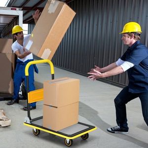 Carrello Pieghevole Robusto con Capacità di 150 Kg, 2 Ruote, Piattaforma Verniciata a Polvere - Product Image 6