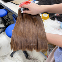 Extensions de cheveux vierges Remy vietnamiens super lisses et soyeux, tissages et perruques ultra raides, vente en gros VIP Alpha Hair Vietnam Naturel