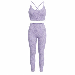 Conjuntos de yoga de estilo moderno y único para damas, personalizados, de alta calidad, transpirables y ligeros. - Product Image 3